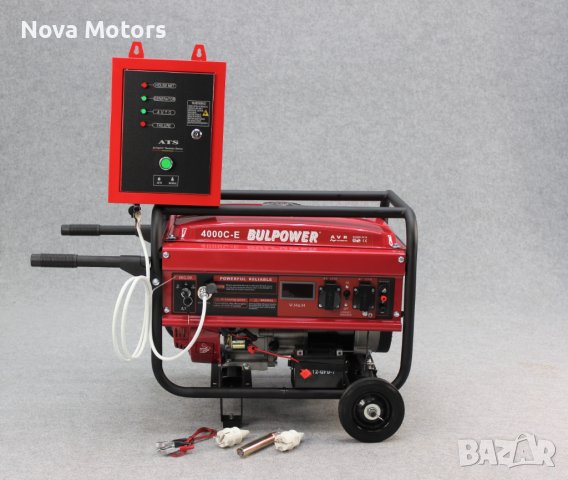 Генератор За Ток 3.5 KW Nova Motors Бензин-Газ Монофазен, снимка 2 - Генератори - 39361039