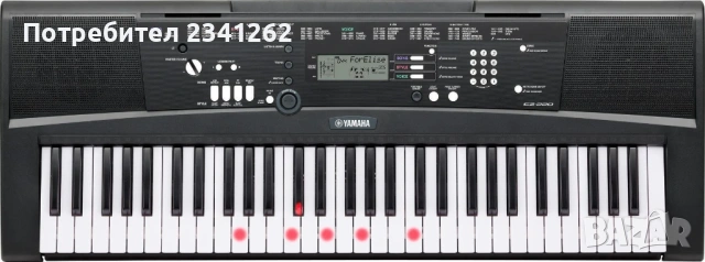 Yamaha – Синтезатор с 5 октави, динамична светеща клавиатура и подарък