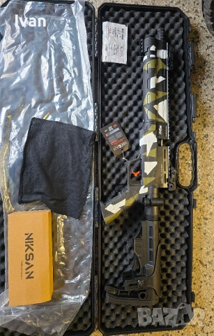 PCP NIKSAN TACTO 5.5 въздушна пушка, снимка 6 - Въздушно оръжие - 53203178