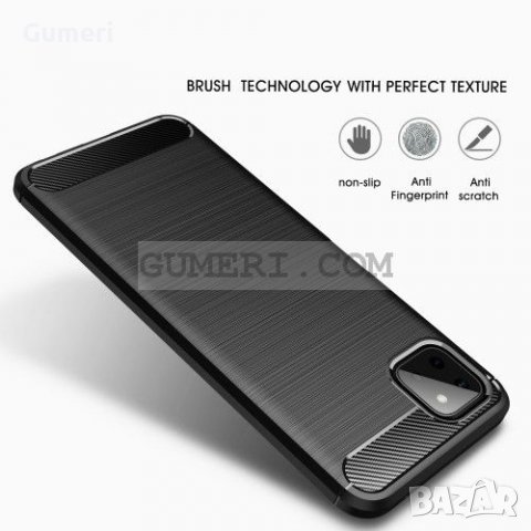 Samsung Galaxy A22 5G Противоударен Силиконов Гръб - Карбон, снимка 4 - Калъфи, кейсове - 33942921