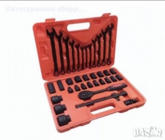 Професионален комплект гедоре 1/2 , 37 части с усилени ударни вложки, снимка 1