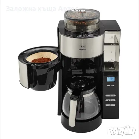 Кафемашина Melitta® AromaFresh1000W, Интегрирана мелница с 3 нива на смилане, Цифров екран, Черен, снимка 4 - Кафемашини - 47654968