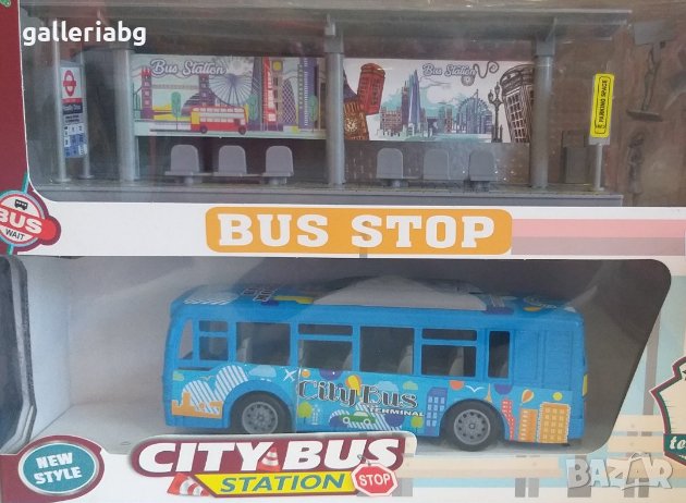 Градска автогара с фигурки - Автобусна спирка London