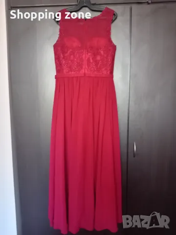 Официална рокля Mascara London бордо, снимка 6 - Рокли - 47270696