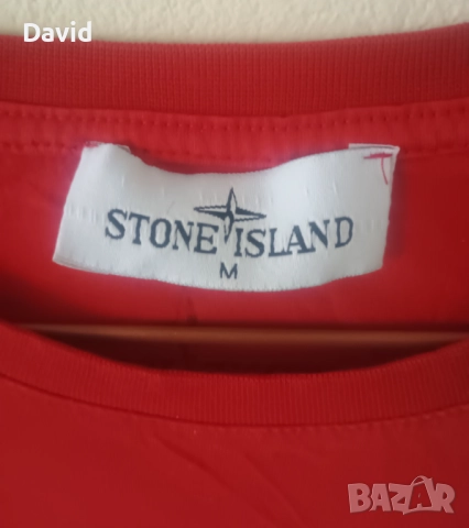 Оригинална мъжка фланелка Stone Island, снимка 3 - Тениски - 51544371