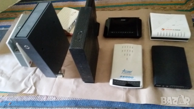 осем ADSL рутери и два модема, снимка 2 - Рутери - 54288524