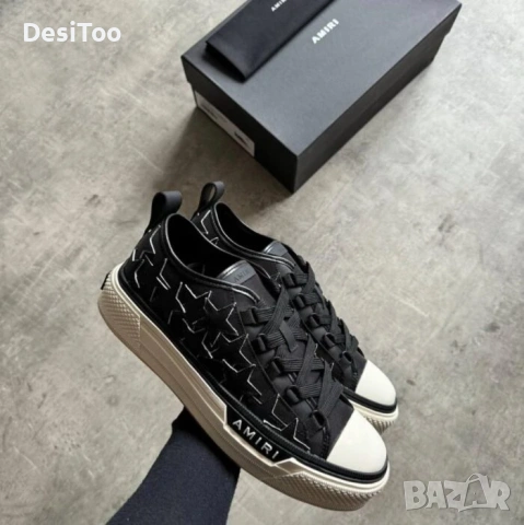 Amiri Stars Court Low Black , снимка 4 - Маратонки - 54335111