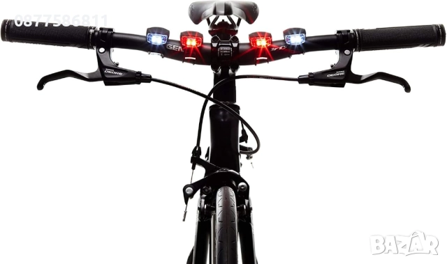 НОВ LED ФАР/СТОП ЗА КОЛЕЛО ТРОТИНЕТКА. ЛЕД STOP СВЕТЛИНА/ФАРЧЕ ЗА ВЕЛОСИПЕД ФАРЧЕ ЗА ВЕЛОСИПЕД +, снимка 4 - Аксесоари за велосипеди - 51631991