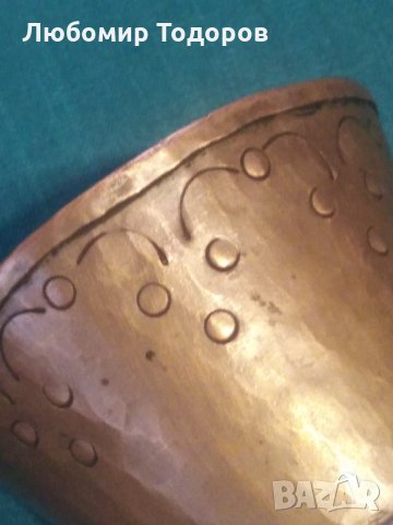 Ръчно ковано старо медно джезве, снимка 3 - Други ценни предмети - 31045213