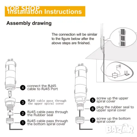 Wavlink5GHZ AC600 Външен WIFI безжичен повторител разширител на обхват, снимка 2 - Друга електроника - 49115419