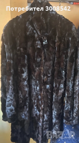  Палто от челца  на норка, снимка 2 - Палта, манта - 51891744