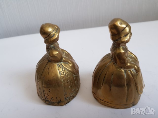 Стари бронзови звънчета за прислуга-2 броя, снимка 4 - Антикварни и старинни предмети - 34519987