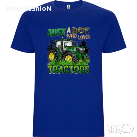Нова детска тениска с Трактор в три цвята, снимка 4 - Детски тениски и потници - 48673440