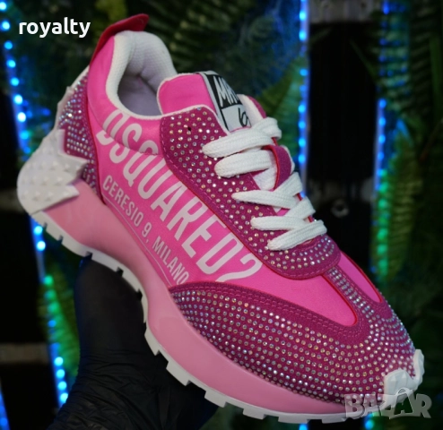 Дамски маратонки Dsquared2 Цвят - Розово, снимка 4 - Маратонки - 51629244