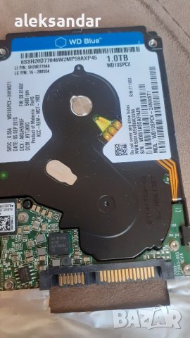 Хард диск 2.5 WD.1TB. слим., снимка 1