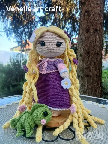 Рапунцел / Rapunzel  Плетена кукла