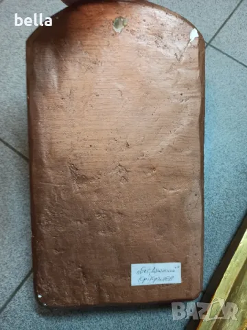 Бог Дионисий -патинирана гипса на художника Красимир Кръстев , снимка 4 - Картини - 47761451