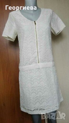 Френска НОВА рокля, цвят екрю👗🍀М, M/L👗🍀 арт.364