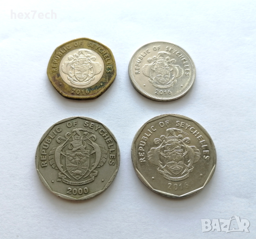 ❤️ ⭐ Лот монети Сейшели 4 броя ⭐ ❤️, снимка 2 - Нумизматика и бонистика - 44598376