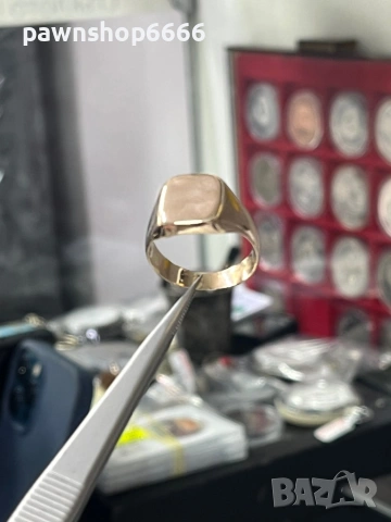 Златен мъжки пръстен 14 карата 7 грама , снимка 4 - Пръстени - 54023102