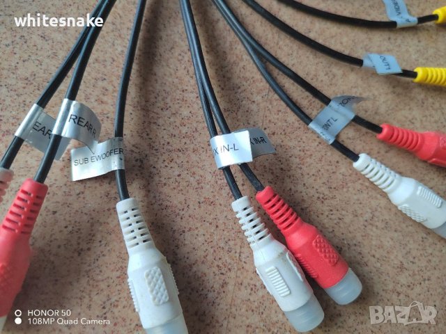  Car stereo 20 pin-11 RCA cable, снимка 7 - Други - 36886328