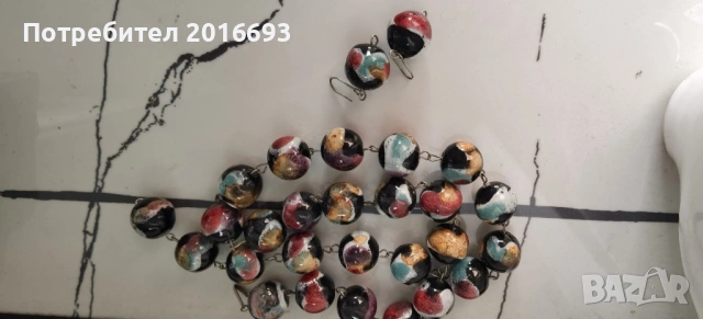 Обици и гердан комплект., снимка 6 - Обеци - 54218519