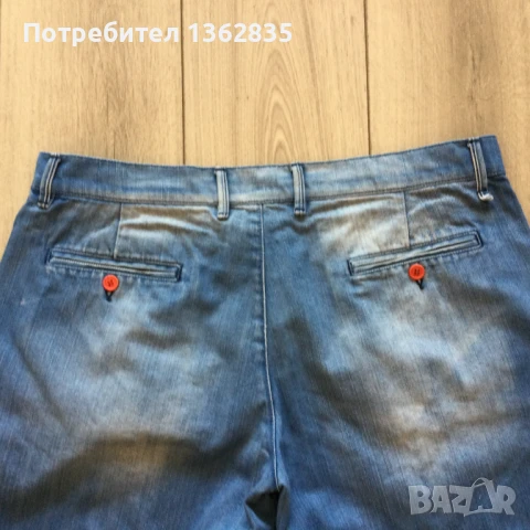 НОВИ оригинални сини дънкови къси гащета бермуди HERRLICHER размер 38, снимка 6 - Къси панталони - 51428830