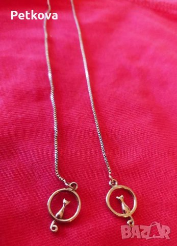 Обеци, котенца, снимка 1