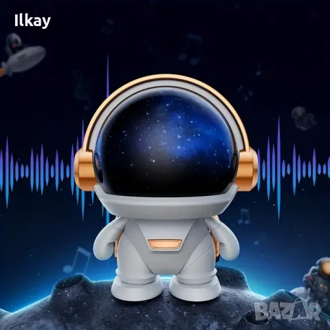 LED Високоговорител с астронавтска тематика, снимка 2 - Bluetooth тонколони - 48828898
