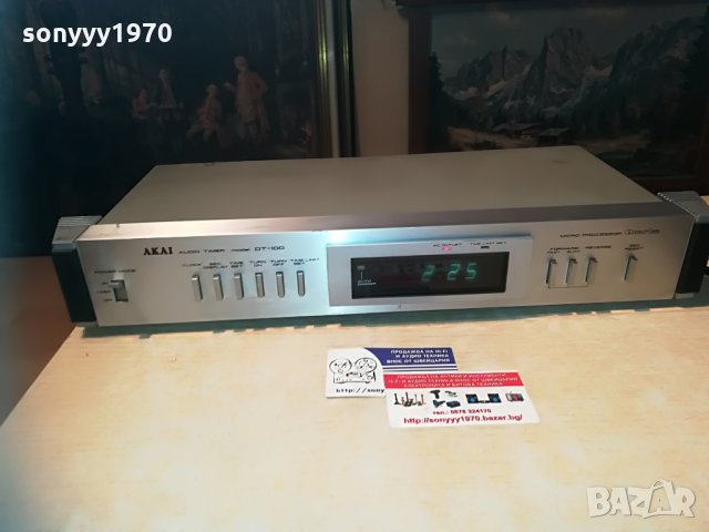 akai dt-100 audio timer-made in japan-внос switzerland, снимка 2 - Ресийвъри, усилватели, смесителни пултове - 30084546