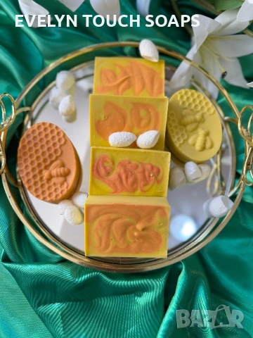 Натурален сапун с патешка мас копринени пашкули и куркума , снимка 4 - Козметика за лице - 54230952