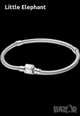 Сребърна гривна Пандора,змийска плетка,17 см,"Марвел"/нова, снимка 1