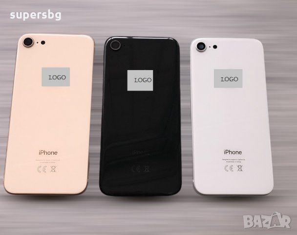 Заден капак корпус за Apple iPhone 8 цвят Gold, Black, Silver + SIM слот, снимка 1 - Резервни части за телефони - 31862379