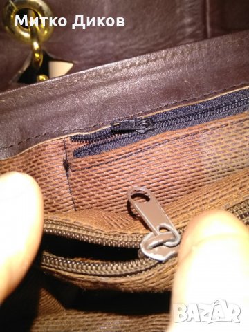 Чанта женска бордо естествена кожа Лема Италия 325х255х90мм, снимка 14 - Чанти - 29919019