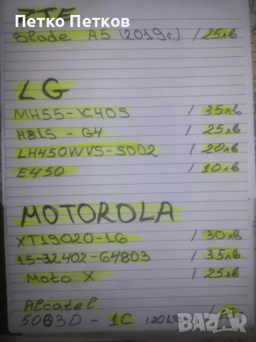 Оригинални дисплеи, снимка 11 - Резервни части за телефони - 52805712