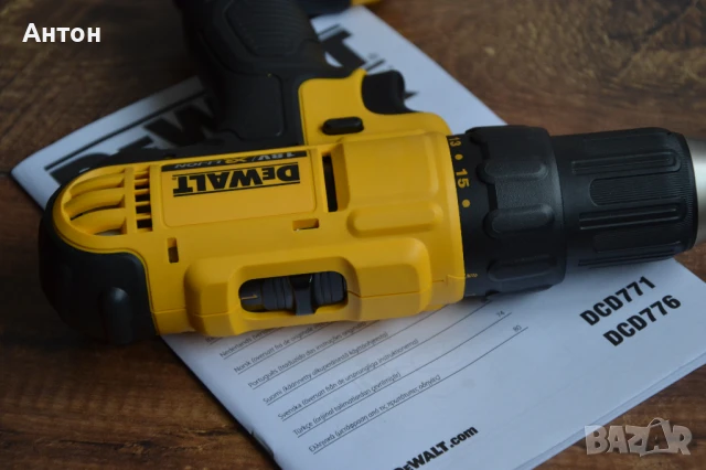 Нов, оригинален винтоверт DEWALT DCD771 18V, снимка 4 - Винтоверти - 51418895