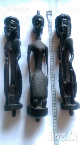Африкански Абаносови фигури, снимка 8 - Антикварни и старинни предмети - 31546615