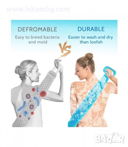 МАСАЖНА ИЗТРИВАЛКА ЗА БАНЯ СИЛИКОНОВА - код 1670, снимка 2 - Други стоки за дома - 33990908