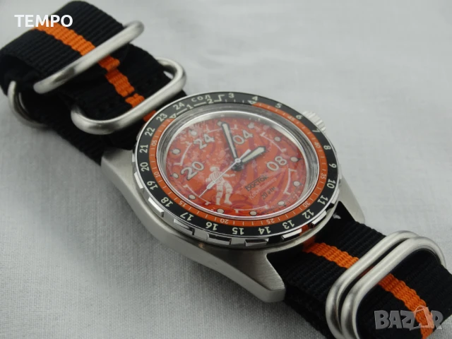 ВОСТОК АМФИБИЯ АВТОМАТИЧЕН ref: 14091В - “КОСМОДАЙВЕР”- “МАРС” 2 - 24 ЧАСА - ЛИМИТИРАН - 669 бр., снимка 13 - Мъжки - 51091261