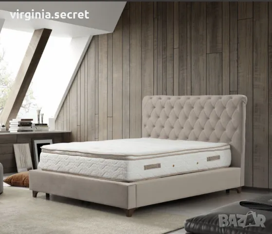 Тапицирано легло с матрак, снимка 12 - Спални и легла - 49769460