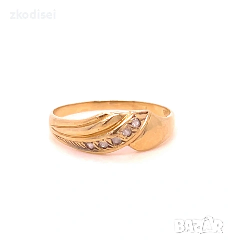 Златен дамски пръстен 1,67гр. размер:56 14кр. проба:585 модел:35016-5
