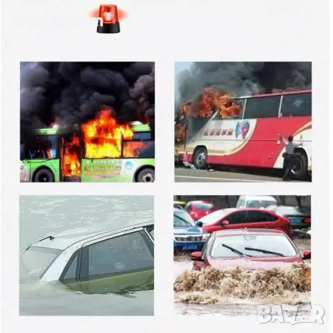 Аксесоар за разбиване на прозорец, срязване на колан и ключодържател 3 в 1, снимка 7 - Колани - 48057268