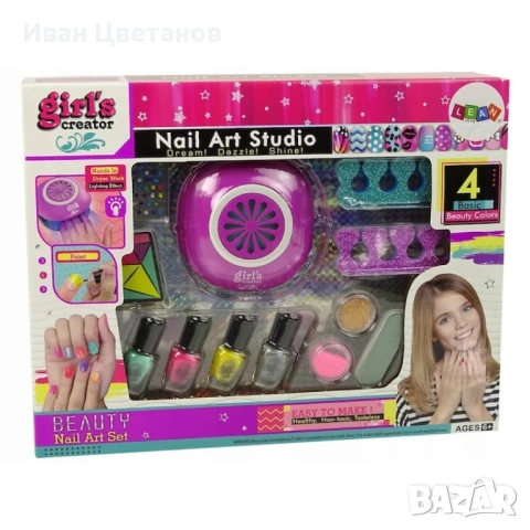 Комплект за нокти с блясък – Многоцветен, 12 части, снимка 2 - Други - 51122574