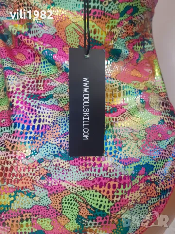 Dolls Kill Club Exx Нов Дамски цял бански/боди размер М, снимка 5 - Бански костюми - 49445616