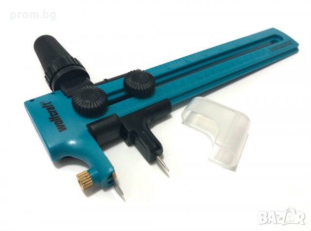 Wolfcraft Пергел за изрязване на форми до ø 23 см, кожа, хартия, фолио, ново, снимка 3 - Други инструменти - 31861524