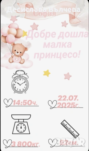 Бебешки визитки , снимка 4 - Други - 53308069