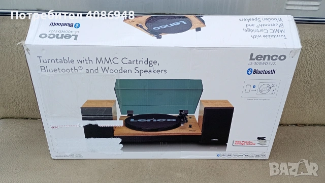 грамофон Lenko Bluetooth чисто нов , снимка 5 - Грамофони - 53923936