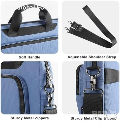 DOMISO защитна чанта за лаптоп 17–17.3 инча с презрамка, снимка 5 - Лаптоп аксесоари - 53071893