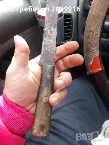 Стар кован овчарски нож, снимка 4 - Антикварни и старинни предмети - 42835980