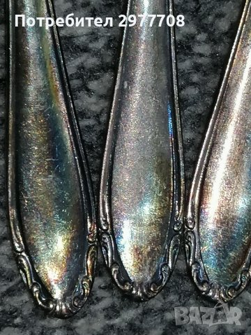 6 бр. сребърни лъжици 1900-1940г, снимка 7 - Други ценни предмети - 36923504